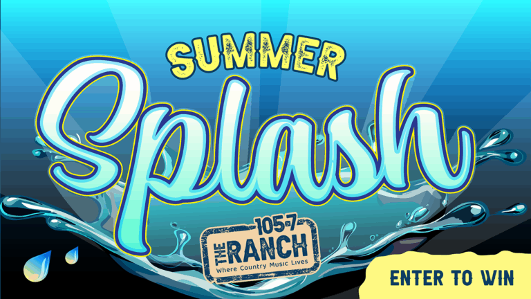 105.7 The Ranch Summer Splash Contest banner